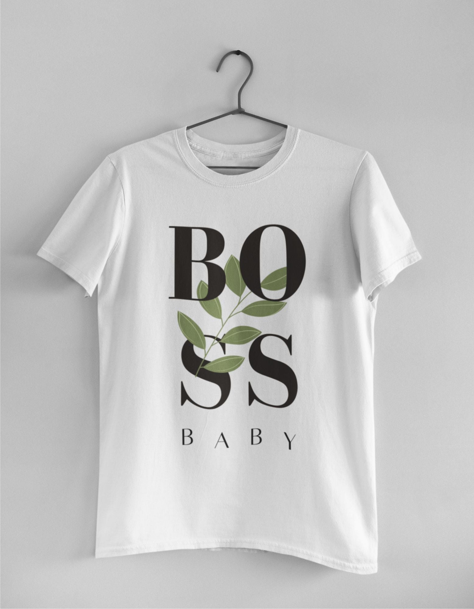 Boss Baby- Minimal Leaf Logo Tee