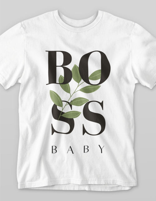 Boss Baby- Minimal Leaf Logo Tee